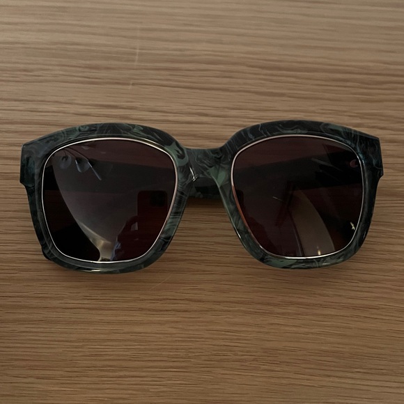 NWB Balenciaga Sunglasses Green Marble Print - Picture 14 of 14